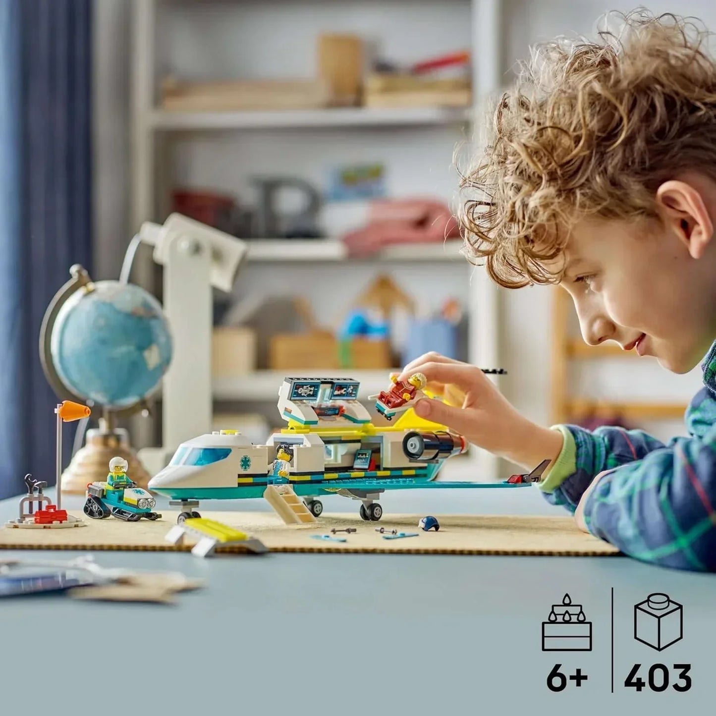 LEGO City 60465 Emergency Air Ambulance Airplane – 403 Pieces