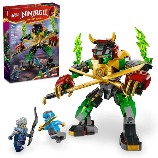 LEGO NINJAGO 71817 Lloyd’s Elemental Power Mech Customizable Battle Toy with 3 Ninja Action Figures, Adventure Playset for Boys and Girls, Ninja Gift Idea for Kids Ages 7 and Up