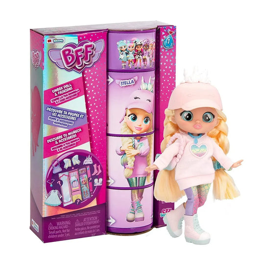 Cry Babies BFF Stella Fashion Doll with Surprises Including Outfit and Accessories for Fashion Toy - Jaiman Toys