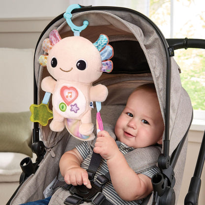 VTech Baby Rainbow the Cuddle Creature Musical Crib Hanging Toy with Lights, Sounds, Textures & Sensory Activities | Soft Plush Baby Toy
