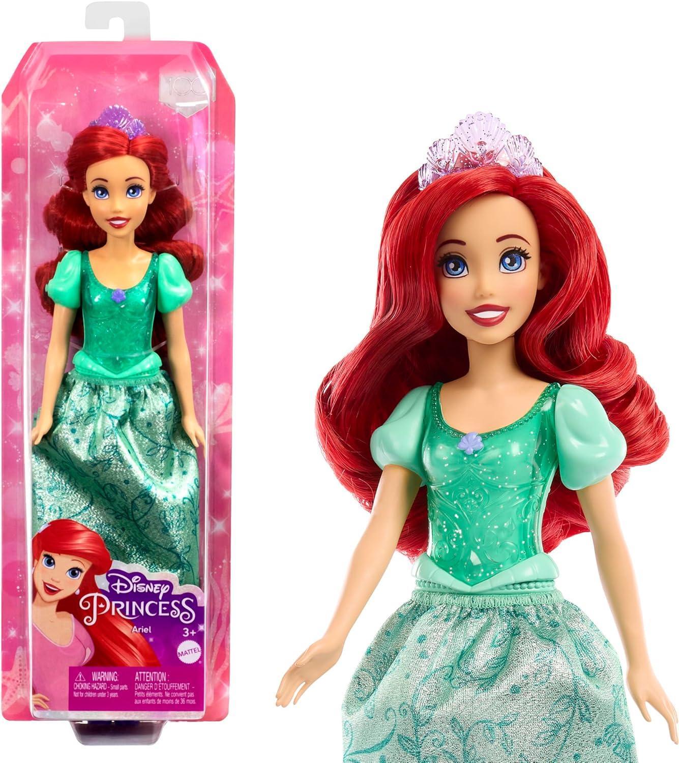 Mattel Disney Princess Dolls, Ariel Posable Fashion Doll with Sparkling Clothing and Accessories, Disney Movie Toys? - Jaiman Toys