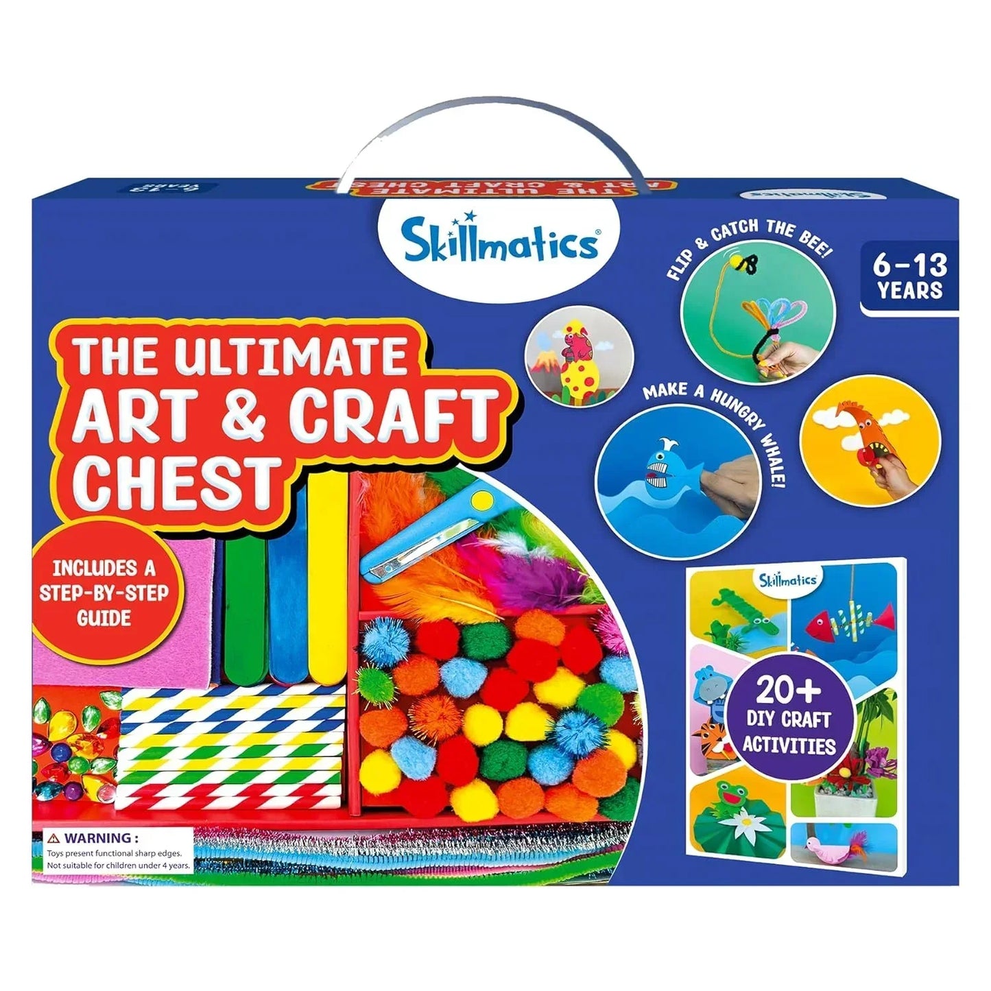 Skillmatics Ultimate Art & Craft Kit – 2000+ Pieces, Multicolor DIY Set for Kids 6-13 - Jaiman Toys