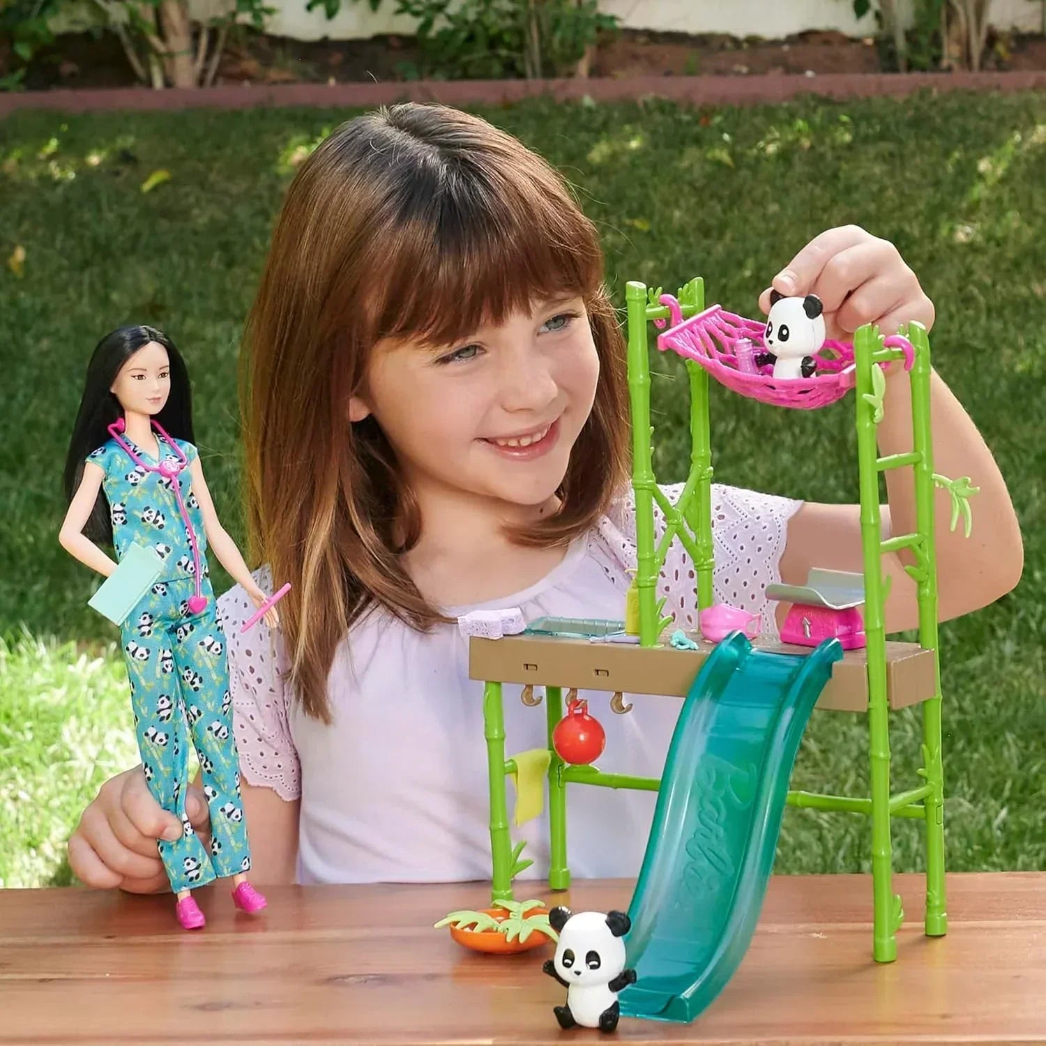 Barbie Doll (Panda Care & Rescue Set) - Jaiman Toys
