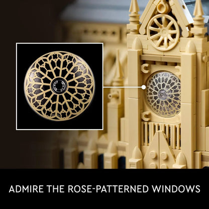 LEGO 21061 Architecture Notre-Dame de Paris Collectible Adult Souvenir from France Gift for Globetrotters and All History and Art Enthusiasts Architectural Model Kits