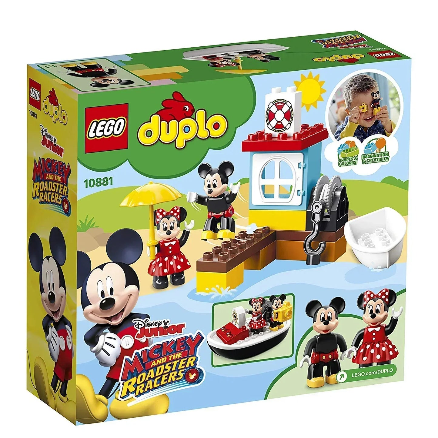 LEGO 10881 Duplo Disney Mickey’s Boat (28 Pcs) – Building Blocks Set for Kids 2–5 Years, Multicolor