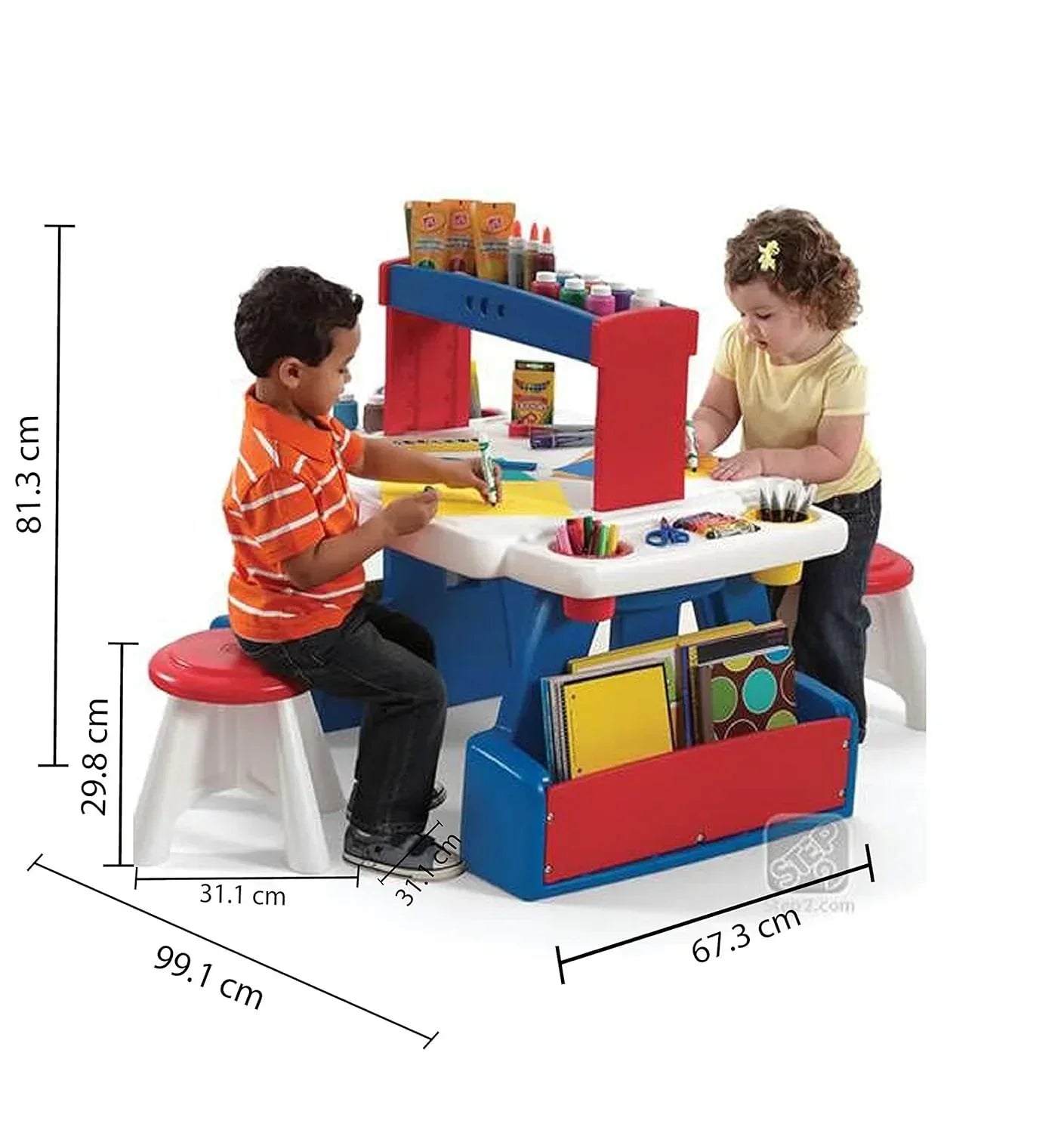 Step2 Creative Projects Table – Art & Craft Activity Station for Kids - Jaiman Toys