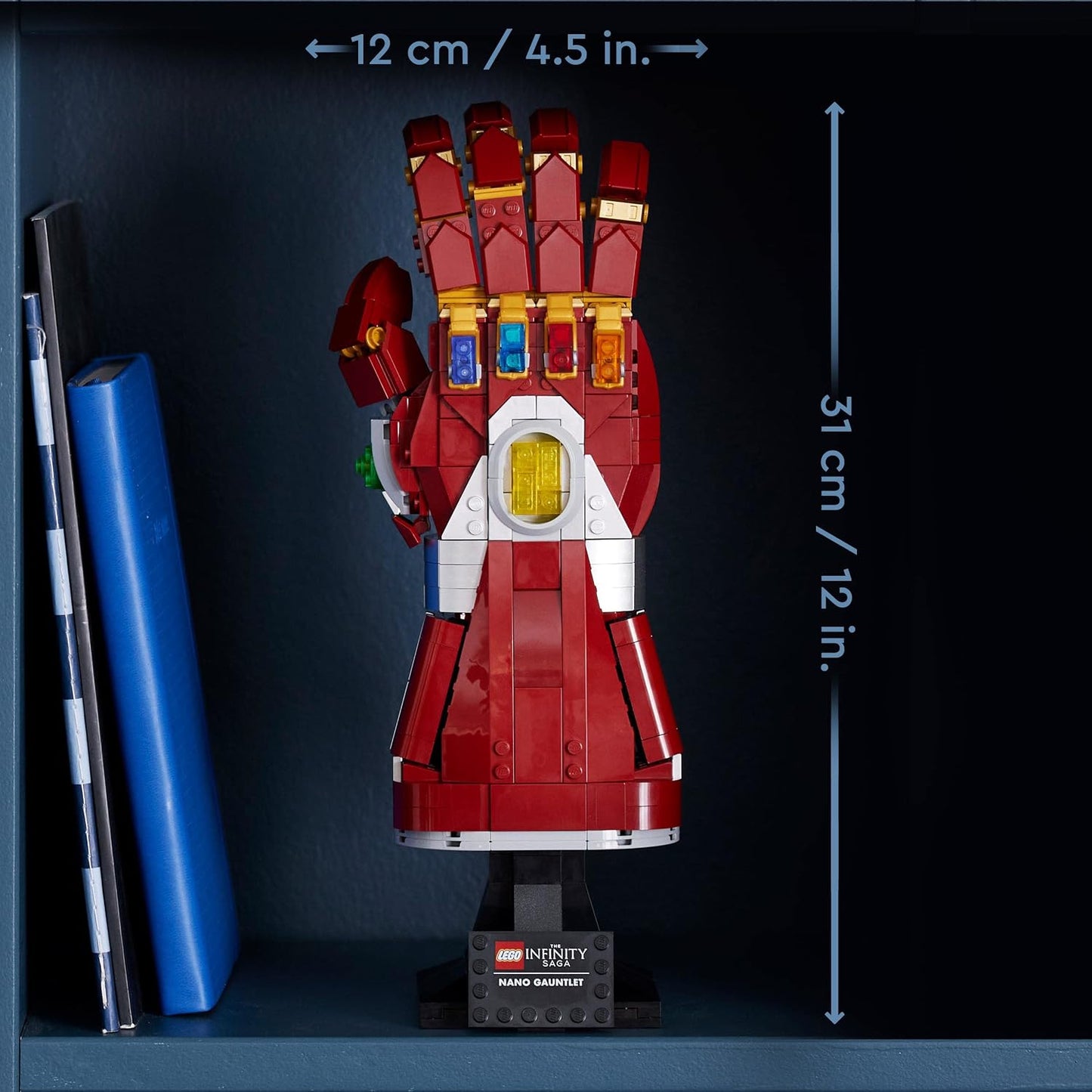 LEGO 76223 Nano Gauntlet, Iron Man Model with Infinity Stones, Avengers