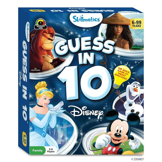 Skillmatics Disney Card Game - Guess in 10, Gifts for Ages 6 and Up, Super Fun Mickey Mouse, Lion King Game for Kids - Jaiman Toys