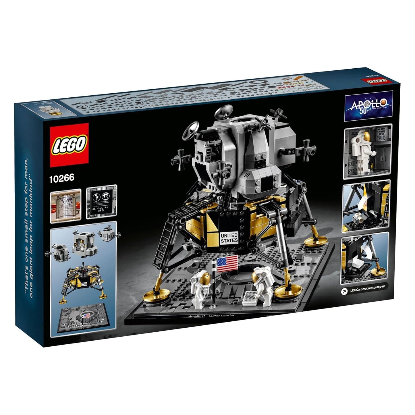 (Box is not fresh) LEGO Creator Expert NASA Apollo 11 Lunar Lander 10266 Building Kit