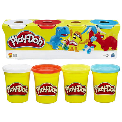 Play-Doh Modeling Compound 4-Pack – 4-Ounce Cans, Classic Colors, Non-Toxic Creative Dough for Kids 2+ - Jaiman Toys