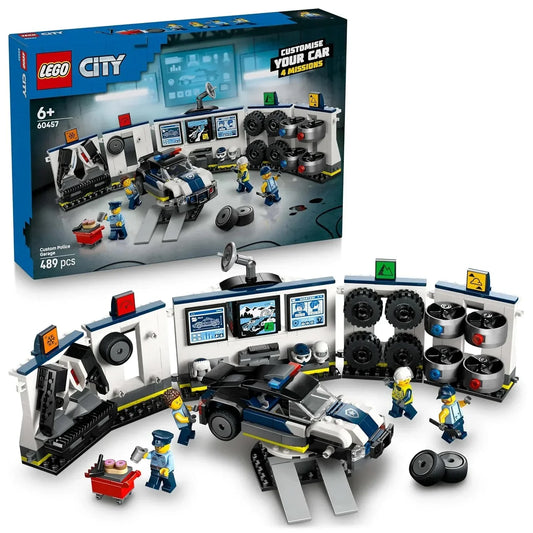 LEGO City Custom Police Car Garage Toy Set for Real-Life Heroes 60457 Building Blocks Toys for 6+ Gift for Boys and Girls - Jaiman Toys