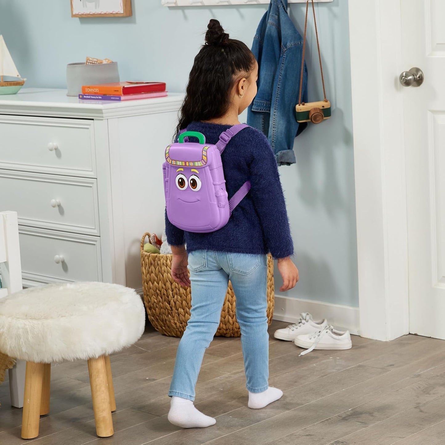VTech Dora Got Your Back Learning Backpack Bilingual Toy | Interactive English & Spanish Educational Backpack with Drawing Board, Stylus, Letters, Numbers & Learning Games
