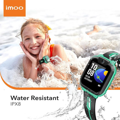 IMOO Watch Phone Z1 Kids Smart Watch, 4G Kids Smartwatch Phone with Long-Lasting Video & Phone Call, Kids GPS Watch with Real-time Locating & IPX8... (Dark Green) - Jaiman Toys