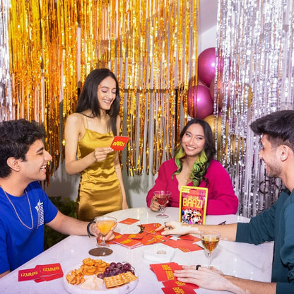 Dialogue Baazi Card Game : The Ultimate Bollywood Party Game | 100 Cards of Filmy Fun for Friends & Adults - Jaiman Toys
