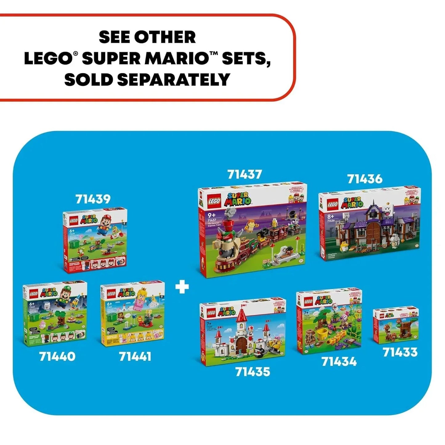 LEGO Super Mario Bowser Jr.'s Clown Car Battle Playset (71439)! 218 pieces Age 6+