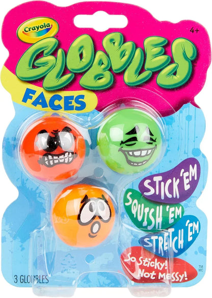 Crayola Silly Faces Globbles - 3 Count - Jaiman Toys