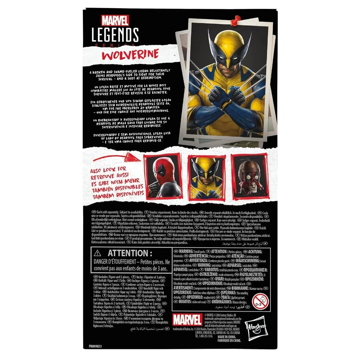 Marvel Legends Series Wolverine, Deadpool Wolverine Collectible 6 Inch Action Figure for Adults Ages 14 + - Jaiman Toys