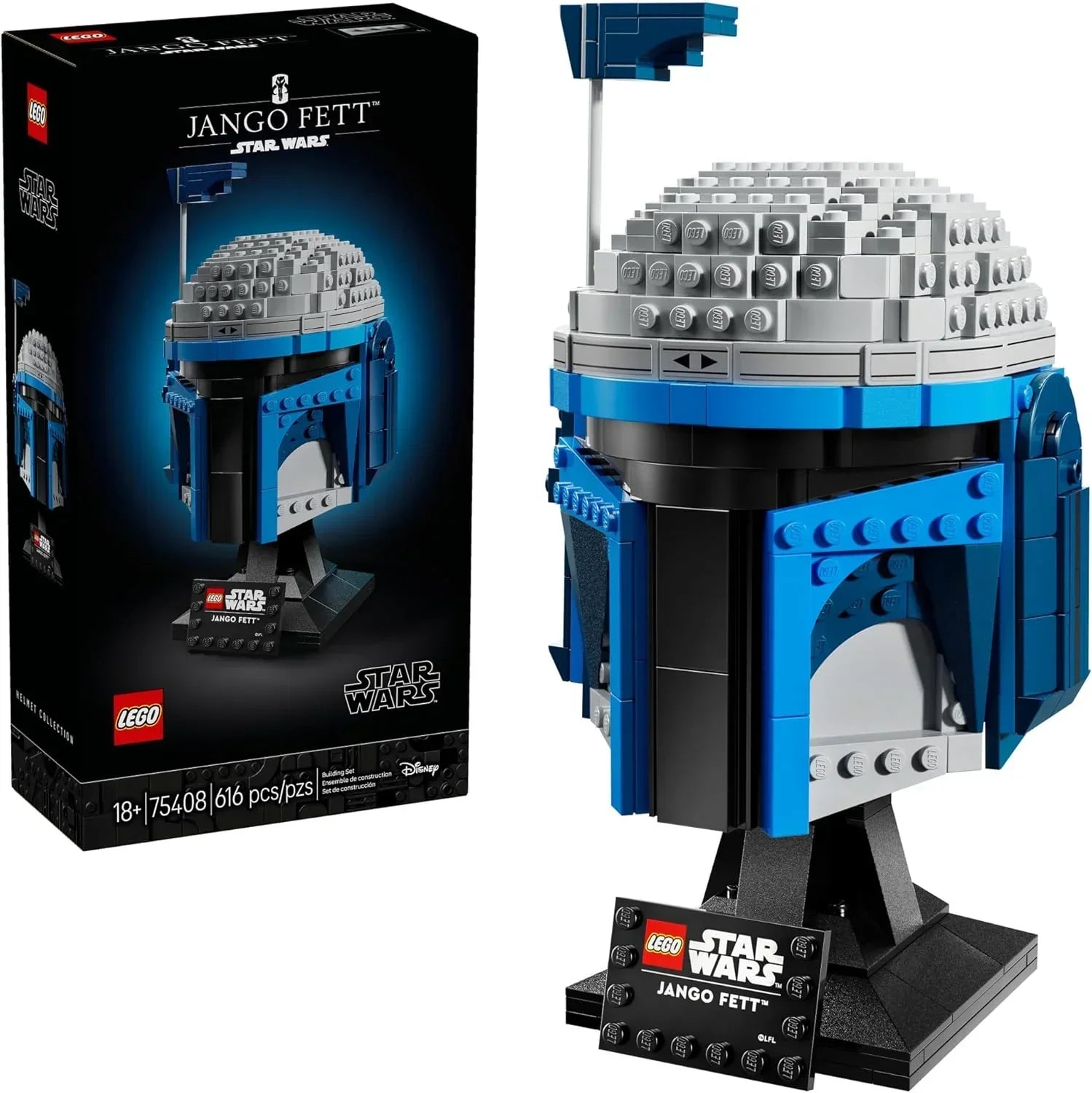 LEGO 75408 Star Wars Jango Fett Helmet Building Set (616 Pieces) - Jaiman Toys