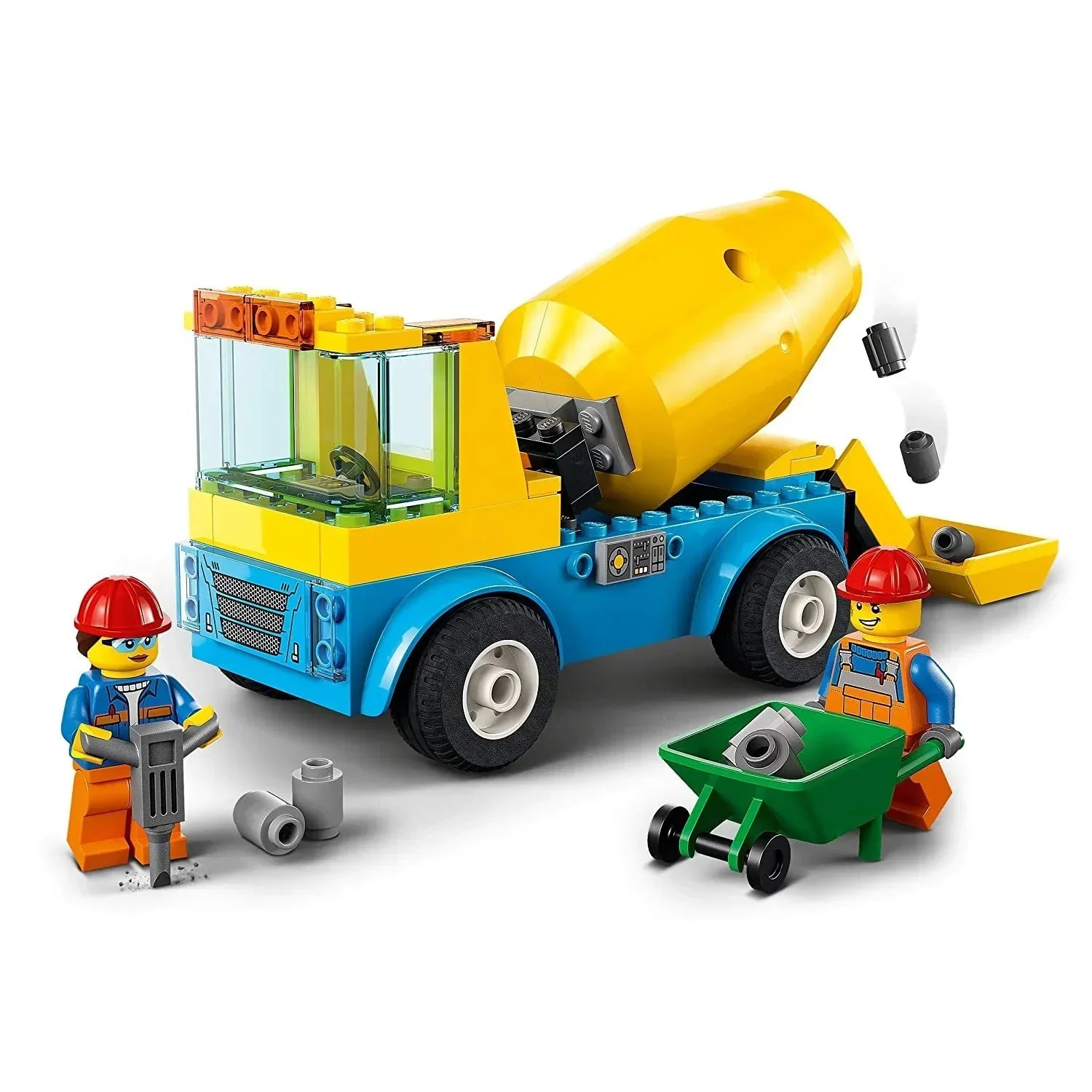 LEGO 60325 City Cement Mixer Truck Building Kit (85 Pieces) - Jaiman Toys