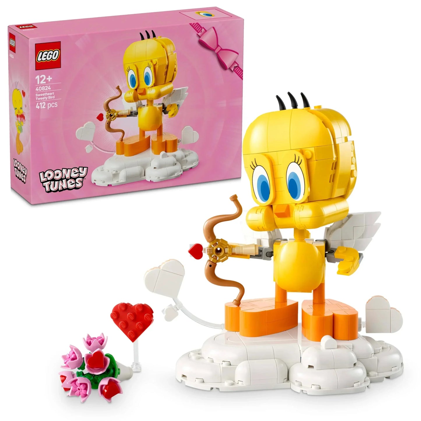 LEGO 40824 Looney Tunes Sweetheart Tweety Bird Figure Display Building Kit Toy