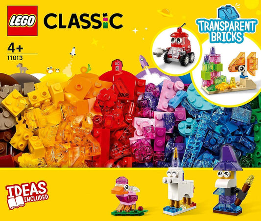 LEGO 11013 Classic Creative Transparent Bricks Building Set (500 Pieces) - Jaiman Toys