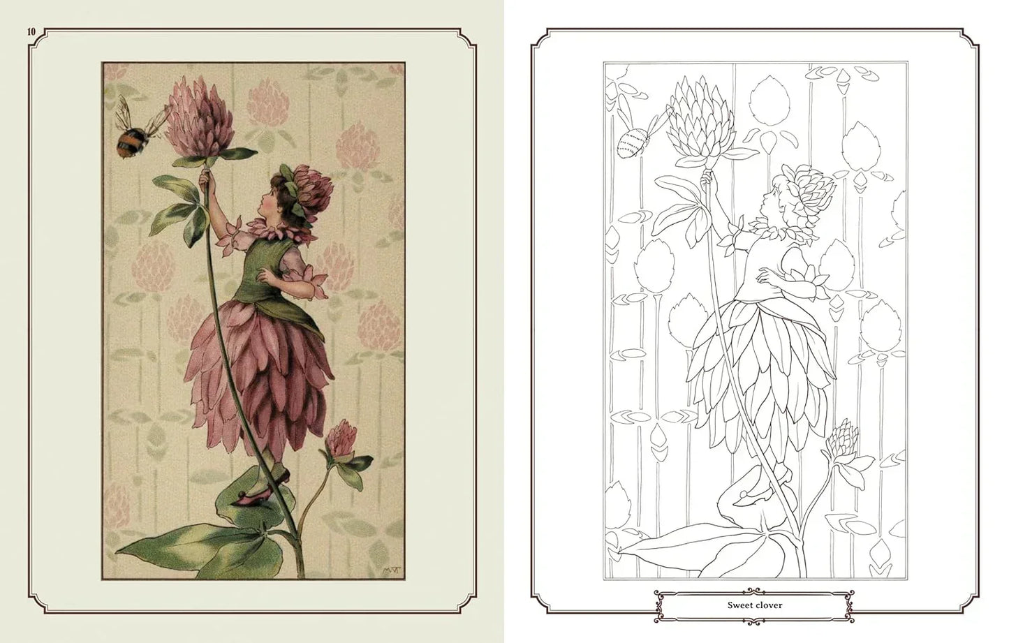 Enchanting Fairies Colouring Kit – 64-Page Book, 6 Frameable Prints & 10 Pencils - Jaiman Toys