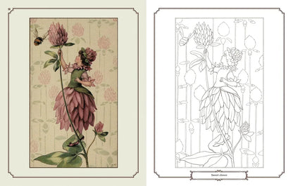Enchanting Fairies Colouring Kit – 64-Page Book, 6 Frameable Prints & 10 Pencils - Jaiman Toys