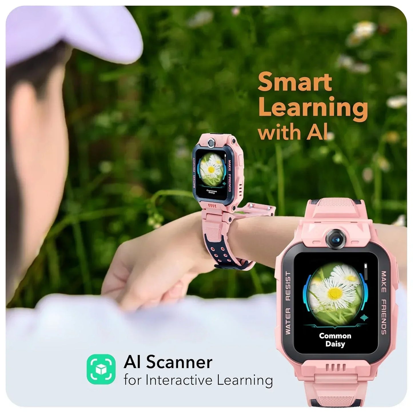 imoo Kids Watch Phone Z7 [4G Cellular + GPS + Health], 4G Smartwatch, HD Video & Voice Call, GPS Enabled with 14 Days Historical Track, Kids Emotion. - Jaiman Toys