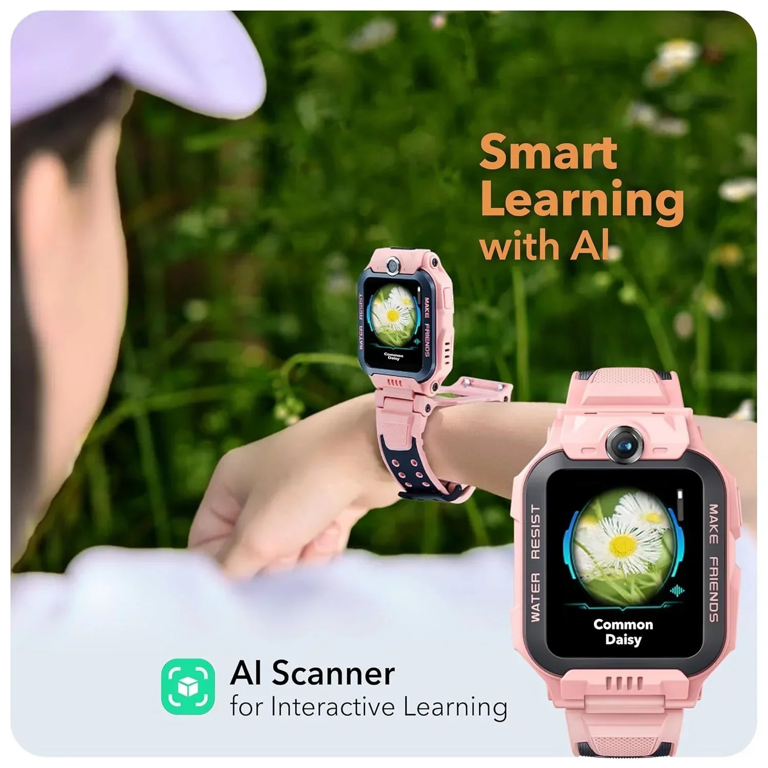 imoo Kids Watch Phone Z7 [4G Cellular + GPS + Health], 4G Smartwatch, HD Video & Voice Call, GPS Enabled with 14 Days Historical Track, Kids Emotion. - Jaiman Toys