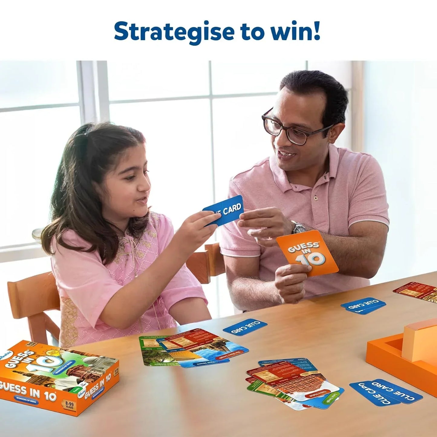 Skillmatics Card Game - Guess in 10 Wonders of India, Perfect for Boys, Girls, Kids, and Families Who Love, Educational Games, Board Games, Gifts for Ages 8, 9, 10 and Up - Jaiman Toys