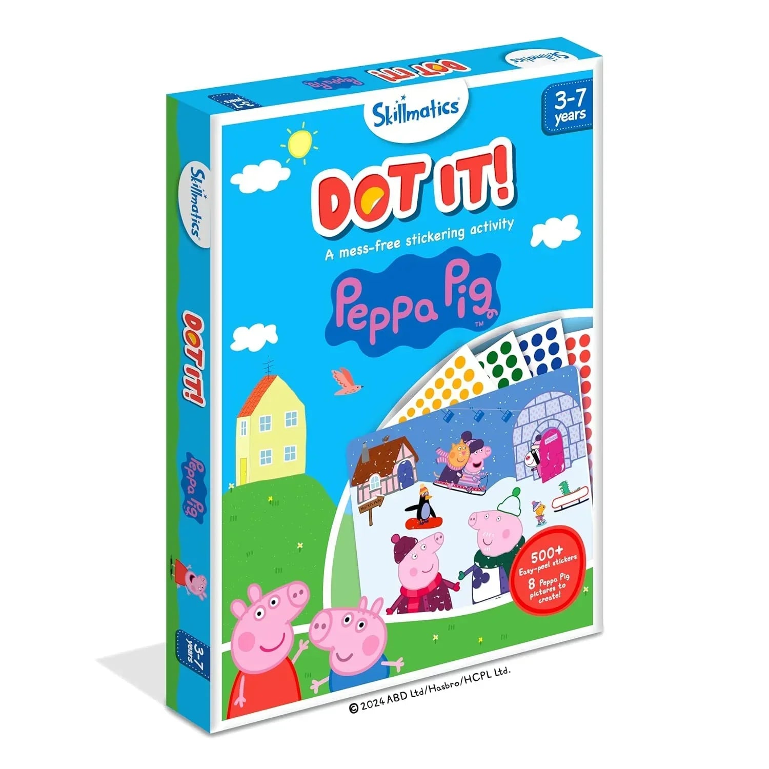 Skillmatics Paper Art Activity - Dot It Peppa Pig, Mess-Free Sticker Art For Kids, Craft Kits, Diy Activity, Gifts For Boys & Girls Ages 3, 4, 5, 6, 7, Travel Toys For Toddlers, Multicolour - Jaiman Toys