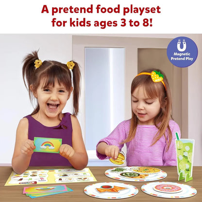 Skillmatics Pretend Play Playset - Restaurant Playset, 30+ Magnetic Food Items for Child's Play, Restaurant Toys, Back-to-School Kitchen Accessories, Gifts for Kids, Toddlers, Ages 3, 4, 5, 6, 7, 8 - Jaiman Toys