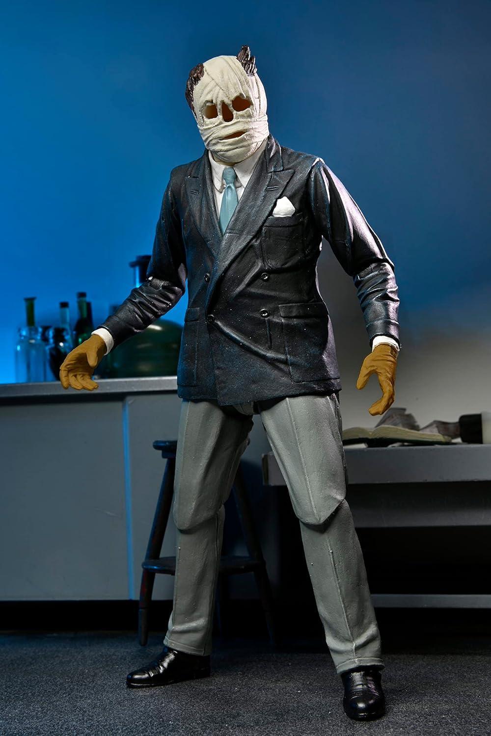 NECA - Universal Monsters - 7” Scale Action Figure - Ultimate Invisible Man Figure (Color) - Jaiman Toys