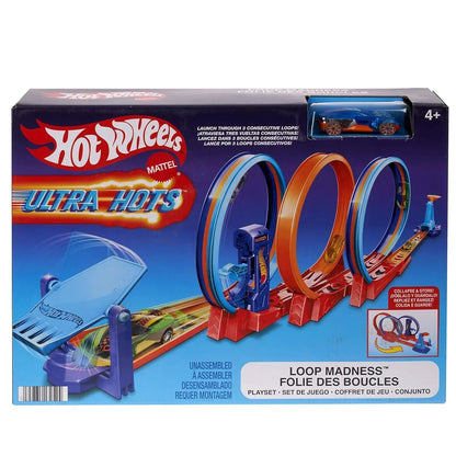 Hot Wheels Loop Madness Set – 3 Loops, 1 Car, Fold & Race Fun! - Jaiman Toys