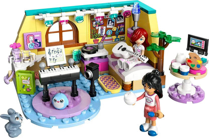 LEGO Friends 42647 Paisley’s Room Pretend Play Bedroom Playset for Kids, Gift for Girls and Boys Aged 6 Years Old and Over, Imaginative Building Kit with 2 Minidolls and a Bunny Figure