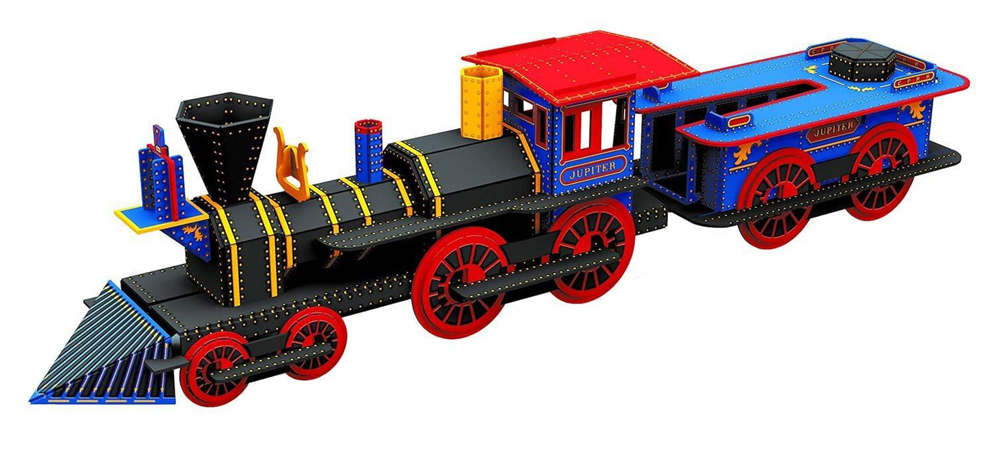 Travel Learn & Explore: Build a Locomotive - 3D - The History of Trains Book by Valentina Manuzzato - Jaiman Toys