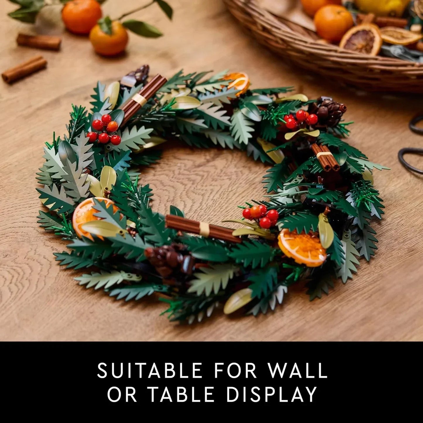 LEGO Icons 10340 Wreath  1,194-Piece Botanical Décor Building Set for Adults