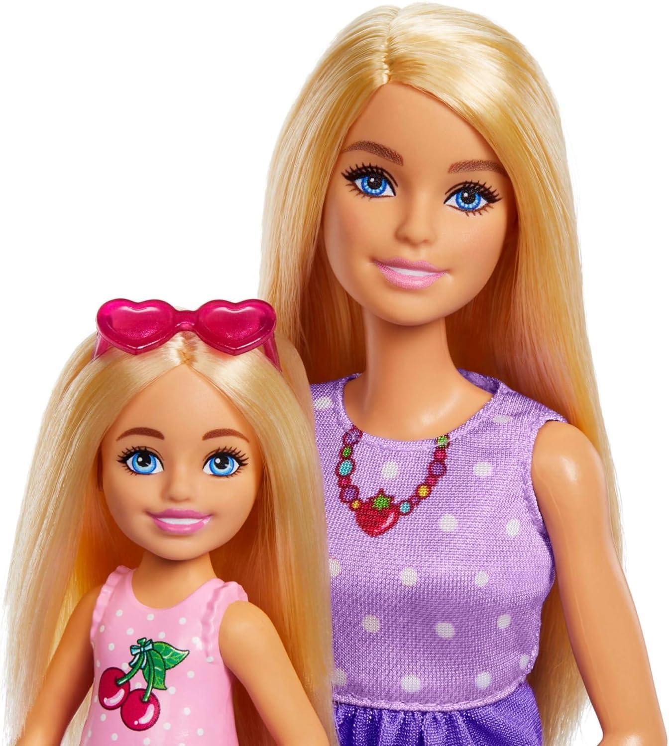 Barbie Family & Friends Dolls & Accessories Playset, Picnic-Themed Playset with Fashion & Small Dolls, Plus 9 Pieces Including Food, JBF43 - Jaiman Toys