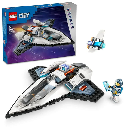 LEGO City Space Interstellar Spaceship set with astronaut minifigure and small drone.