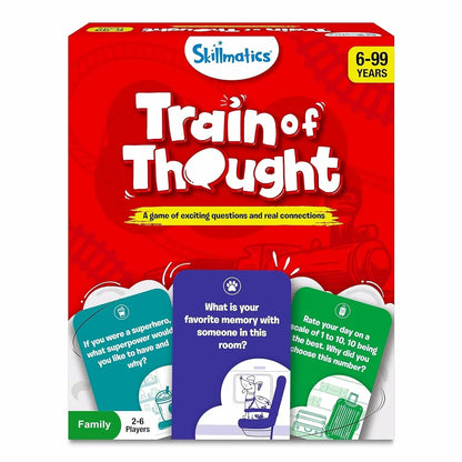 Skillmatics Card Game - Train of Thought, Fun for Family Game Night, Educational Toys, Gifts for Boys and Girls Ages 6, 7, 8, 9 and Up - Jaiman Toys