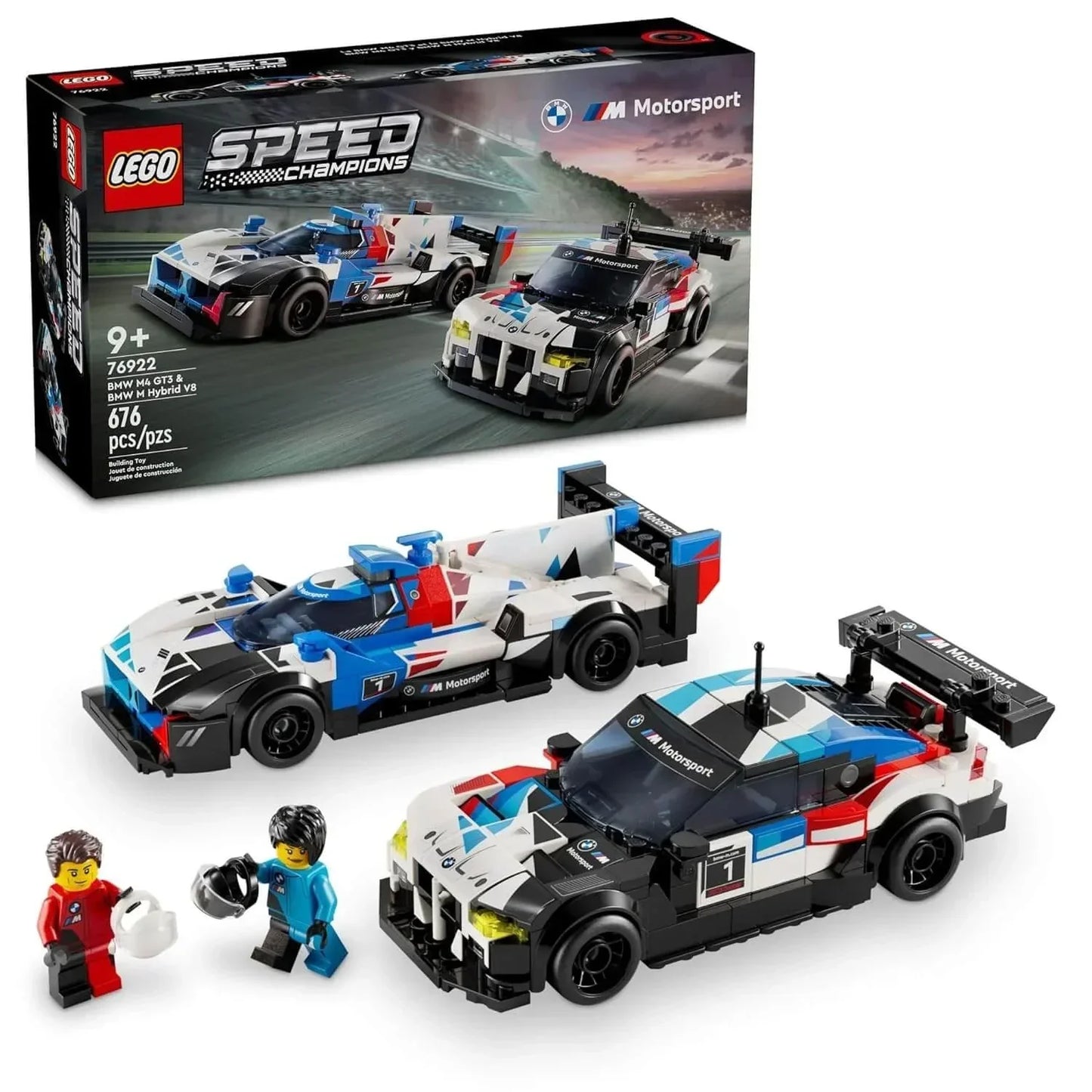 LEGO 76922 Speed Champions BMW M4 GT3 &amp; Hybrid V8 Race Cars - Jaiman Toys