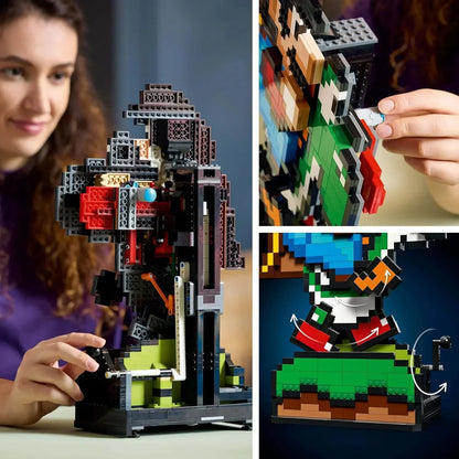 LEGO 71438 Super Mario World: Mario and Yoshi Adult Modeling Kit, 71438