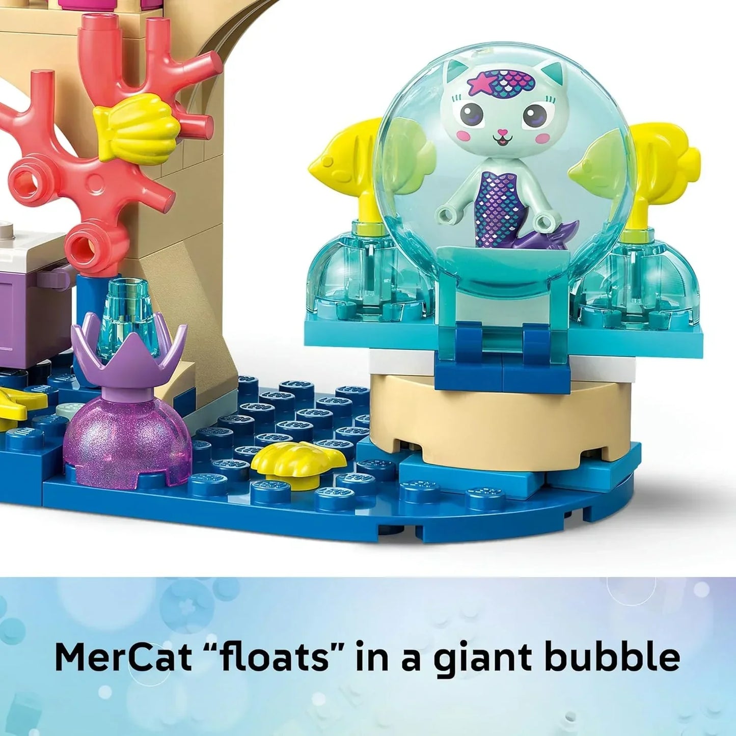 LEGO 11204 Gabby’s Dollhouse Mermaid Gabby’s Aquarium Adventure 11204 Sea Creature Toy with Ocean Life and Animals, Small Toy for Kids - Jaiman Toys