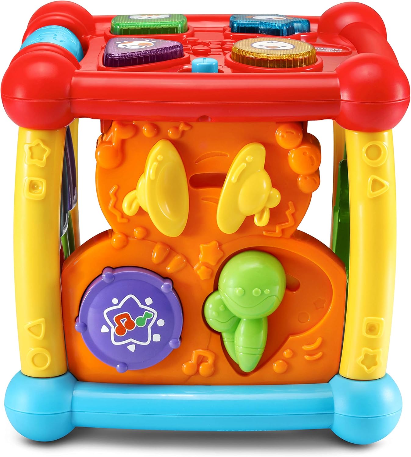 VTech Busy Learners Activity Cube | Interactive Learning Cube with Lights, Sounds, Music & Educational Activities | Multi-Color