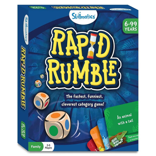 Skillmatics Board Game Rapid Rumble, Fun for Family Game Night, Educational Toy, Card Game for Kids, Teens & Adults, Gifts for Ages 6, 7, 8, 9 and Up - Jaiman Toys