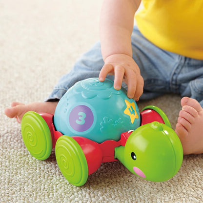 Fisher-Price Pull-Along Turtle Toddler Toy | Shape Sorting, Pull & Walk Activity Toy | Educational Learning Toy for Babies 12 Months+