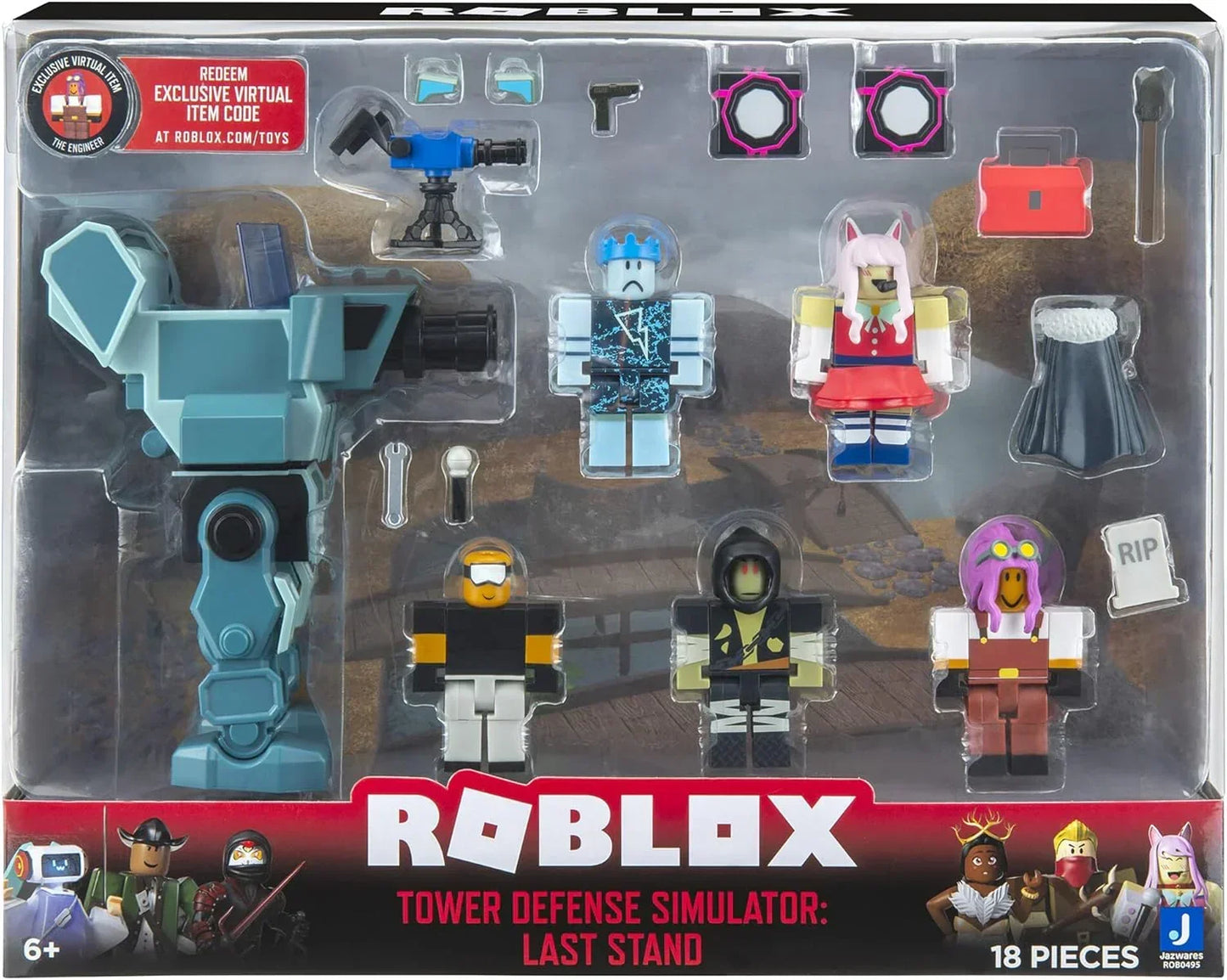 Roblox Action Collection - Tower Defense Simulator: Last Stand Playset [Includes Exclusive Virtual Item] - Jaiman Toys