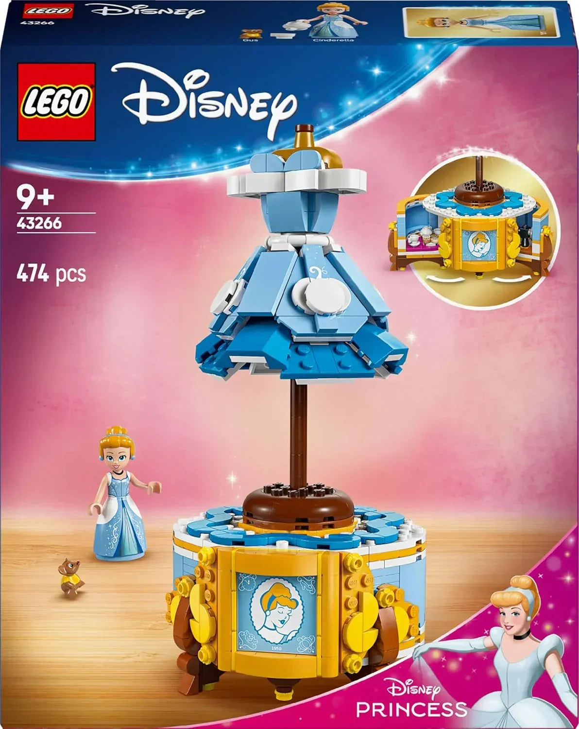 LEGO ǀ Disney Princess Cinderella’s Dress Building Kit with Character 43266 Building Blocks Toys for 9+ Gift for Boys and Girls - Jaiman Toys