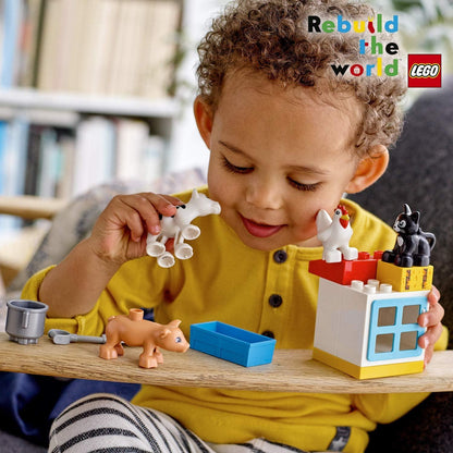 LEGO 10870 Duplo Farm Animals  – Educational Building Blocks Set for Toddlers, Multicolor