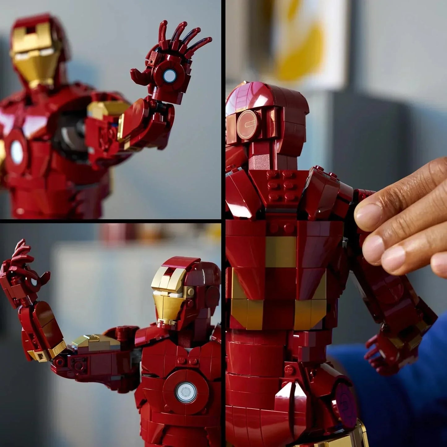LEGO 76344 Marvel Iron Man Mark 3 – Collectors’ Edition Posable Figure Building Set for Adults